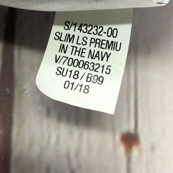 Old Navy Men Slim Fit Non-Iron Built In Flex Signature Shirt Size Medium M126 -1 - Picture 7 of 14